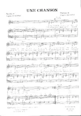 télécharger la partition d'accordéon Une chanson au format PDF