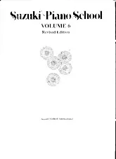 télécharger la partition d'accordéon Suzuki : Piano School (Volume 6) au format PDF