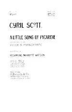 scarica la spartito per fisarmonica A little song of Picardie (Marche Polka) in formato PDF