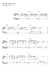scarica la spartito per fisarmonica Ai wo bie zou (Slow) in formato PDF