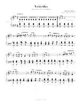 télécharger la partition d'accordéon Yesterday (Arrangement pour Accordéon : Frank-Udo Fräbel) (Chant : Les Beatles) au format PDF