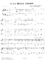 download the accordion score A la belle saison (Java) in PDF format