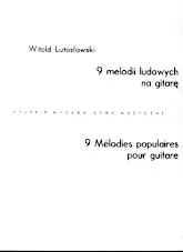 télécharger la partition d'accordéon 9 melodii Ludowych na gitarę / 9 Mélodies populaires pour guitare au format PDF