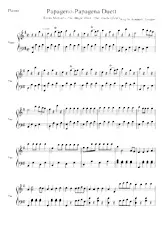télécharger la partition d'accordéon Papageno Papagena (From : The Magic Flute / Die Zauberflöte / La flûte enchantée) (Arrangement : Armando Tinajero) (Duo) au format PDF