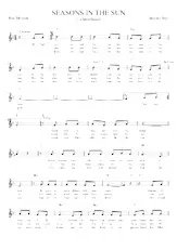 scarica la spartito per fisarmonica Seasons in the sun (Le Moribond) (Chant : Terry Jacks / Jacques Brel) (Relevé) in formato PDF