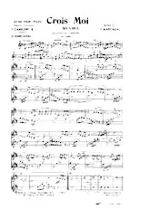 descargar la partitura para acordeón Crois-moi (Mi Vida) (Boléro) en formato PDF