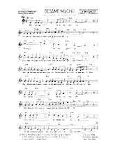 télécharger la partition d'accordéon Besame Mucho (Chant : Dalida) au format PDF