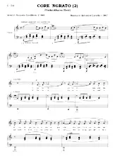 télécharger la partition d'accordéon Core'Ngrato (2) (Undankbares Herz) (Versi di Riccardo Cordiferro) (Piano) au format PDF