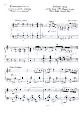 scarica la spartito per fisarmonica Concert Piece / on the theme of M Blaner's song Black-Eyed Cossack Girl in formato PDF