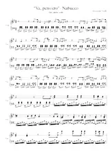 scarica la spartito per fisarmonica Va Pensiero (Nabucco) (For piano solo) in formato PDF