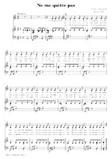 download the accordion score Ne me quitte pas (Piano + Vocal) in PDF format