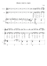 télécharger la partition d'accordéon Ta main (Pour 2 voix : Soprano / Alto + Piano) au format PDF