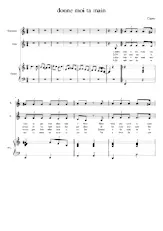 descargar la partitura para acordeón Ta main (Pour 2 voix : Soprano / Alto + Piano) en formato PDF