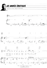 télécharger la partition d'accordéon 69 Année érotique (Piano + Vocal) au format PDF