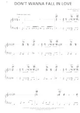 télécharger la partition d'accordéon Don't wanna fall in love (Disco Rock) au format PDF