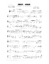 télécharger la partition d'accordéon Amor Amor (Chant : Dalida / Tino Rossi / Luis Mariano) (Boléro) au format PDF