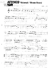 télécharger la partition d'accordéon Afscheid (Chant : Volumia / Glennis Grace) (Arrangement : Jo Janse) (Slow) au format PDF