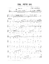 scarica la spartito per fisarmonica Bal Petit bal in formato PDF