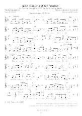 download the accordion score Mon cœur est un violon (Du Film : Le Petit Garçon Perdu) (Tonalité d'André Claveau) (Chant : André Claveau / Lucienne Delyle) in PDF format