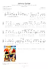 télécharger la partition d'accordéon Johnny Guitar au format PDF