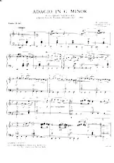 télécharger la partition d'accordéon Adagio in G minor (Arrangement : Graham Romani) au format PDF