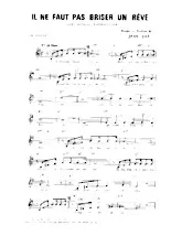 descargar la partitura para acordeón Il ne faut pas briser un rêve (Chant : Jean Sablon / Lucienne Delyle) en formato PDF