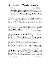 download the accordion score Echos Montagnards (Valse) in PDF format