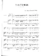 télécharger la partition d'accordéon Tiritomba (Sur un  thème du folklore) (Piano + Vocal) au format PDF
