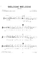 télécharger la partition d'accordéon Mélodie Mélodie (Melody) au format PDF