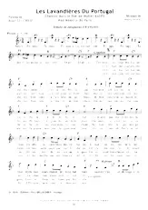 télécharger la partition d'accordéon Les Lavandières du Portugal (Tonalié de Jacqueline François) (Chant : Luis Mariano / Georges Guétary) au format PDF