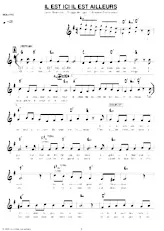 descargar la partitura para acordeón Il est ici il est ailleurs (Boléro Chanté) en formato PDF