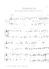 scarica la spartito per fisarmonica Armstrong (Chant : Claude Nougaro) (Jazz Pop) in formato PDF