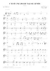descargar la partitura para acordeón C'est une jolie valse lente (Boston) en formato PDF