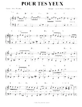 descargar la partitura para acordeón Pour tes yeux (Tango) en formato PDF