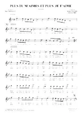 descargar la partitura para acordeón Plus tu m'aimes plus je t'aime (Boléro) en formato PDF