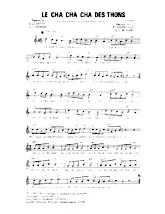 télécharger la partition d'accordéon Le cha cha des thons (Chant : Jacques Hélian) au format PDF