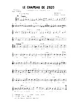 télécharger la partition d'accordéon Le chapeau de Zozo (Chant : Maurice Chevalier) (One Step) au format PDF