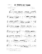 scarica la spartito per fisarmonica Le temps du tango in formato PDF