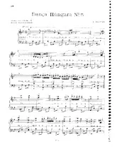 télécharger la partition d'accordéon Dança Hungara N°5 (Danse Hongroise N°5) (Arrangement pour accordéon de Mario Mascarenhas) au format PDF