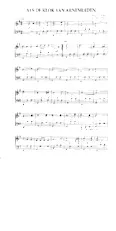 télécharger la partition d'accordéon Als de klok van Arnemuiden (Arrangement : Coen van Orsouw) (Interprètes : De Havenzangers) (Valse) au format PDF