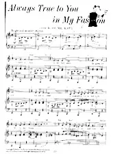 télécharger la partition d'accordéon Always true to you in my fashion (Du Film : Kiss me, Kate) (Arrangement : Dr Albert Sirmay) (Fox-Trot) au format PDF