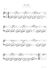 télécharger la partition d'accordéon My way (Chant : Frank Sinatra) (Slow) au format PDF