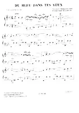 download the accordion score Du bleu dans tes yeux (Valse Musette) in PDF format
