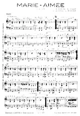 télécharger la partition d'accordéon Marie Aimée (Fox 1925) au format PDF