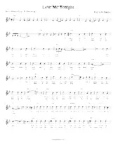 télécharger la partition d'accordéon Love Me Tonight (Chant : Tom Jones) (Relevé) au format PDF