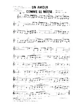 scarica la spartito per fisarmonica Un amour comme le nôtre (Chant : Lucienne Boyer) (Slow) in formato PDF