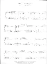 scarica la spartito per fisarmonica And I love you so (Arrangement : Pete Lee) (Rumba) in formato PDF