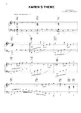 télécharger la partition d'accordéon Karen's Theme (Slow) (Piano) au format PDF