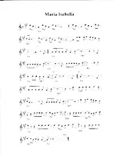 scarica la spartito per fisarmonica Maria Isabella in formato PDF