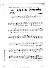 scarica la spartito per fisarmonica Le tango du dimanche in formato PDF